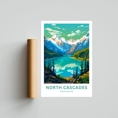 North Cascades Travel Poster