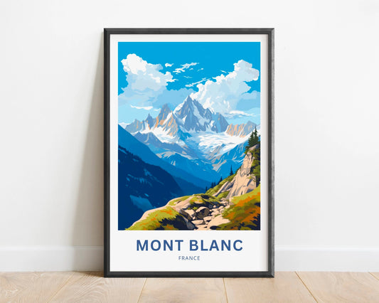 Mont Blanc Travel Poster