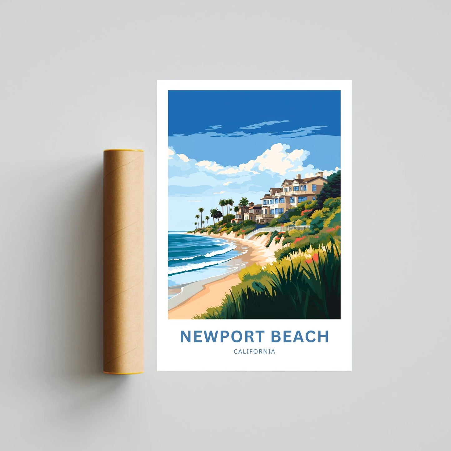 Newport Beach Travel Poster