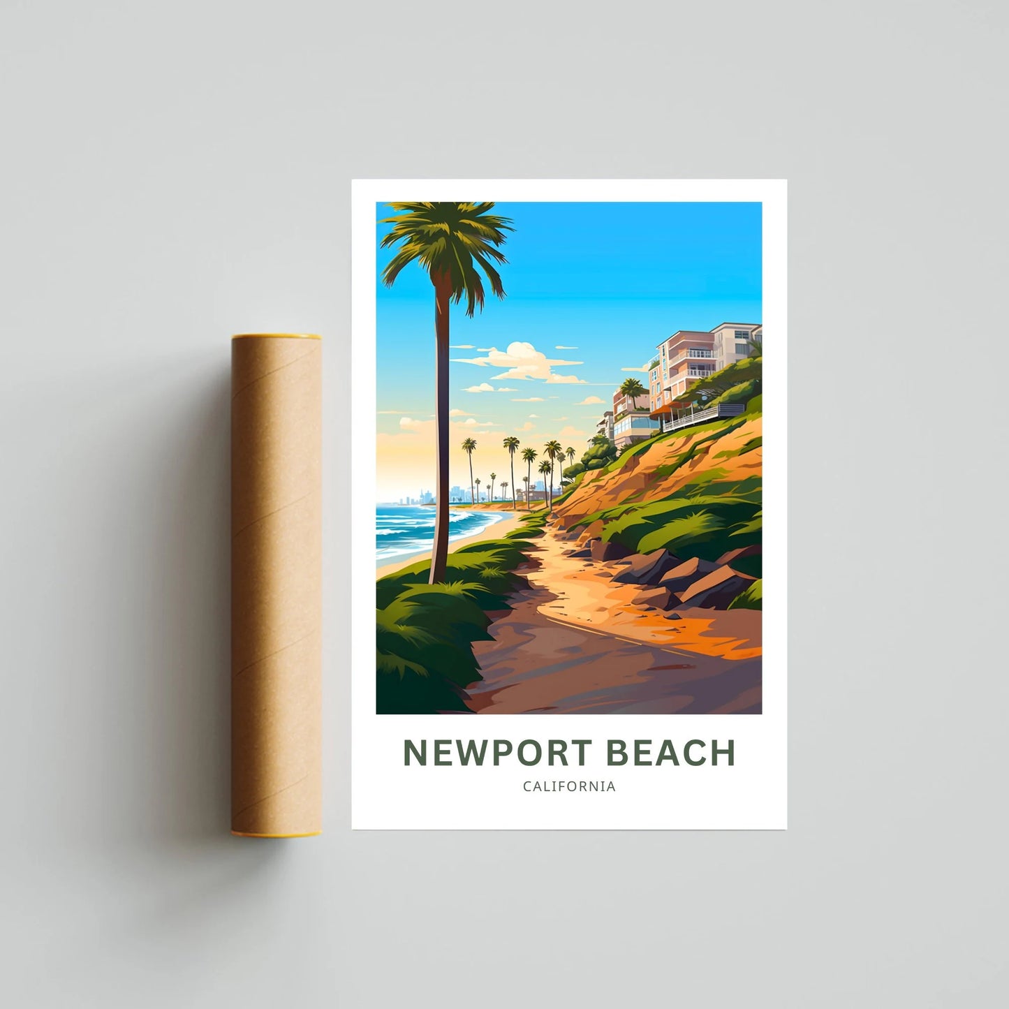 Newport Beach Travel Poster