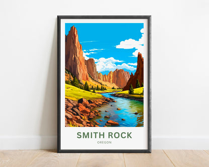 Smith Rock Travel Poster