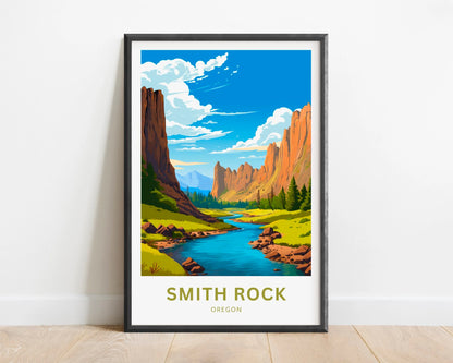 Smith Rock Travel Poster