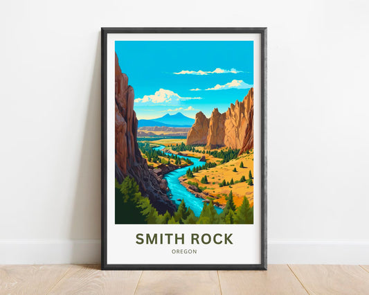 Smith Rock Travel Poster