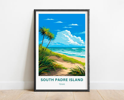 South Padre Island Travel Poster