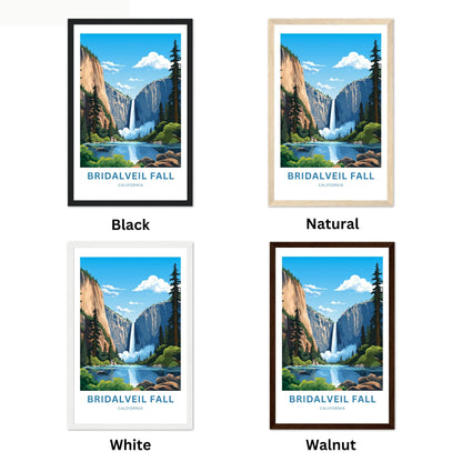 Bridalveil Falls Travel Poster