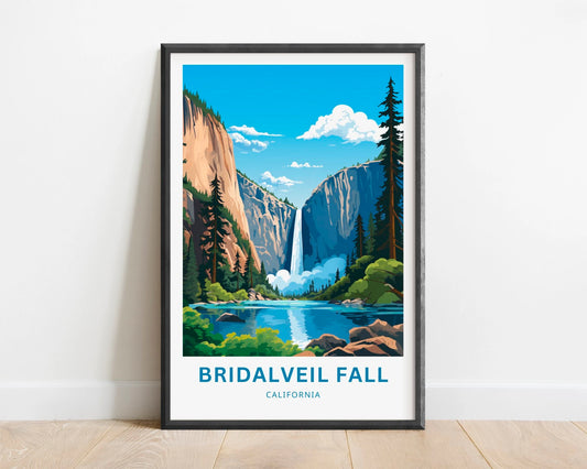 Bridalveil Falls Travel Poster