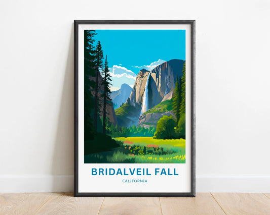 Bridalveil Falls Travel Poster