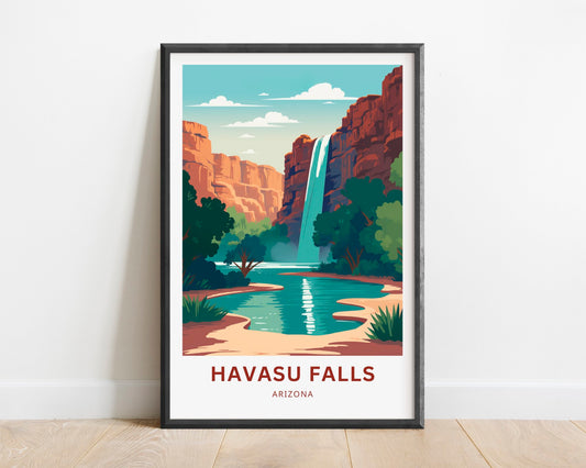 Havasu Falls Travel Poster
