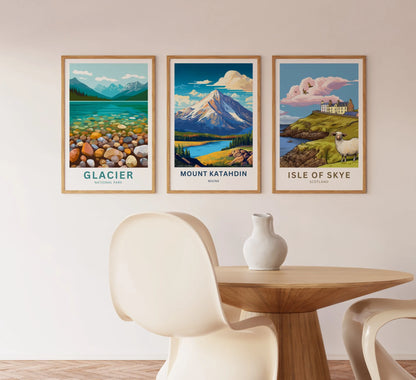 Mount Katahdin Travel Poster