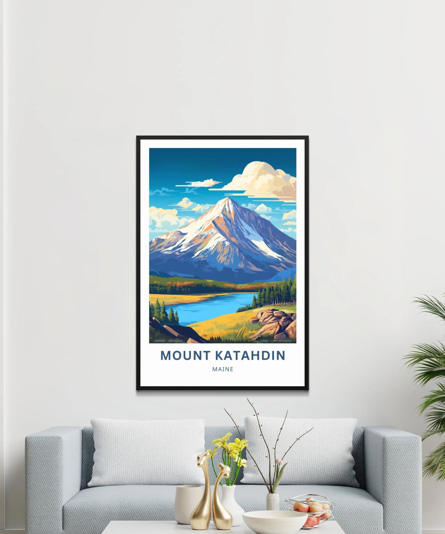 Mount Katahdin Travel Poster