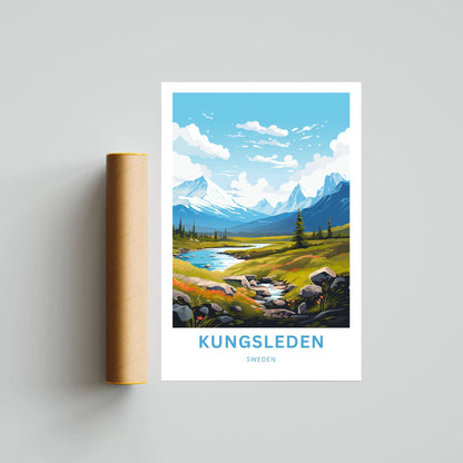 Kungsleden Travel Poster