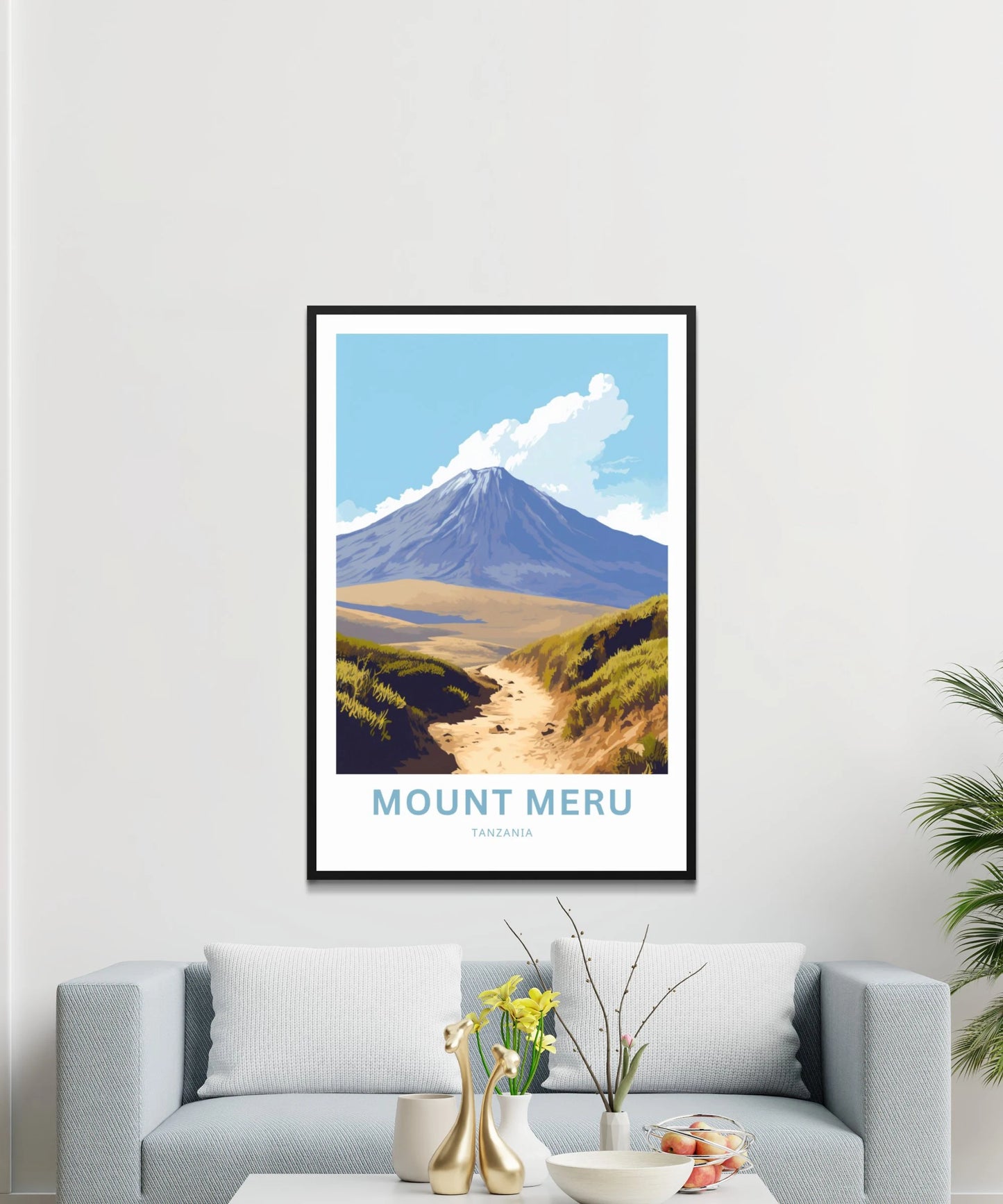 Mount Meru Travel Poster