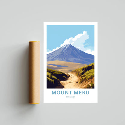 Mount Meru Travel Poster