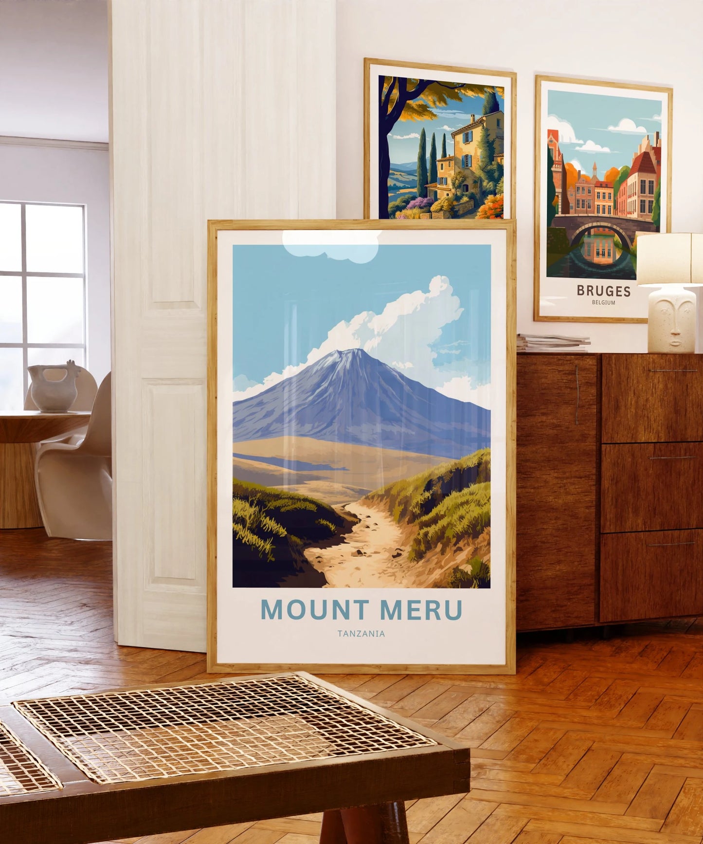 Mount Meru Travel Poster