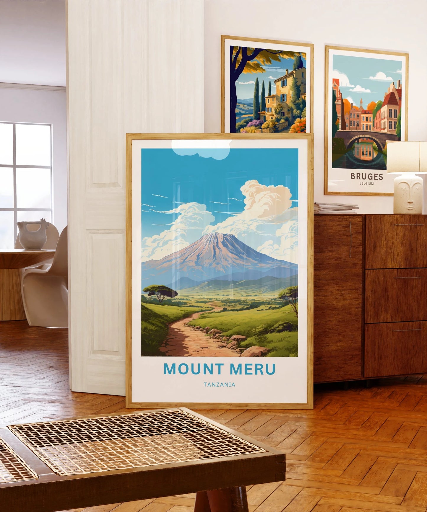 Mount Meru Travel Poster