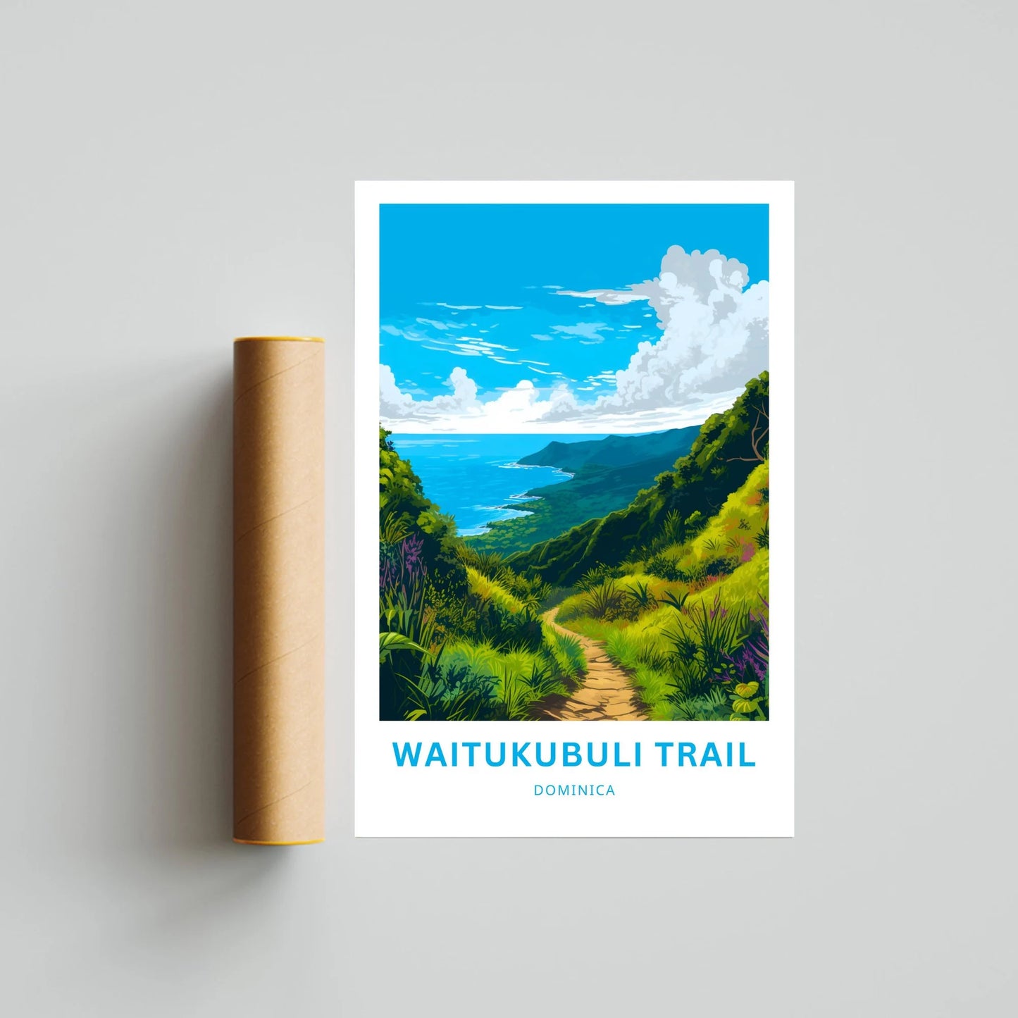 Waitukubuli Trail Travel Poster