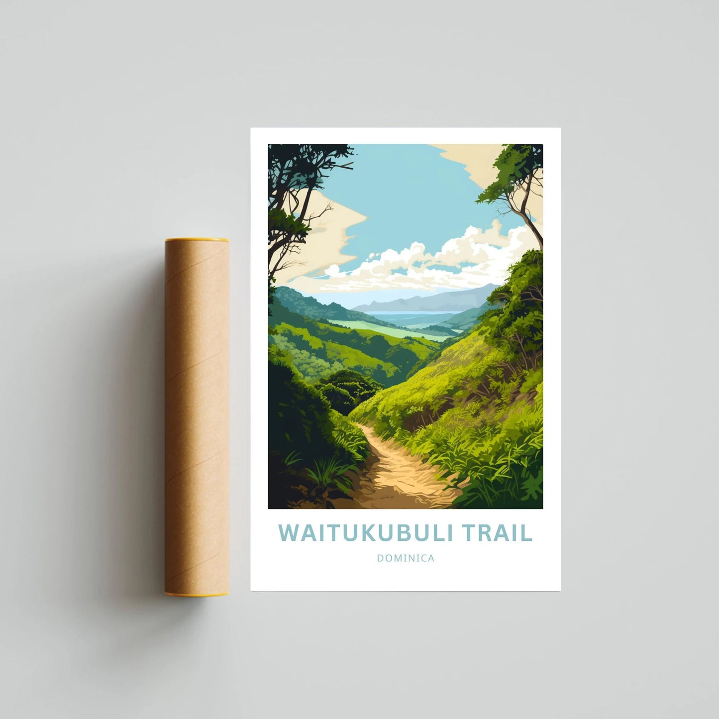 Waitukubuli Trail Travel Poster