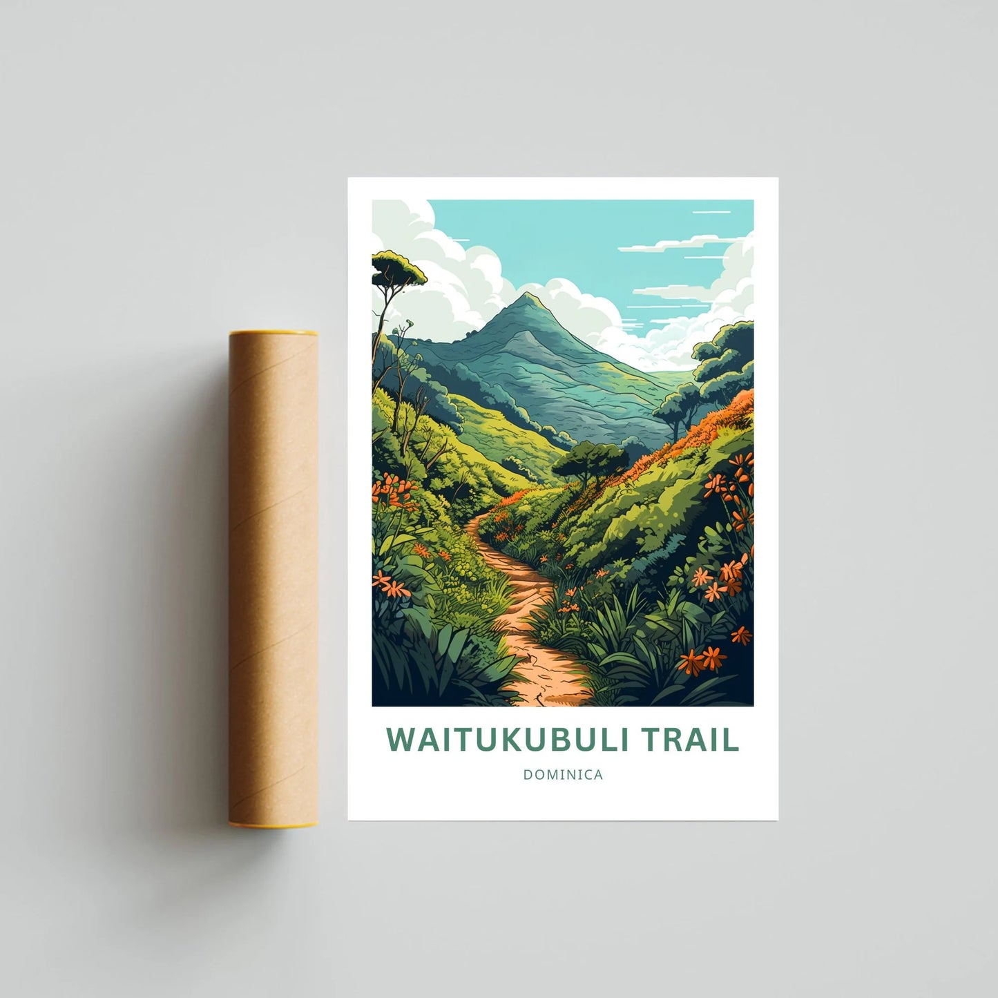 Waitukubuli Trail Travel Poster