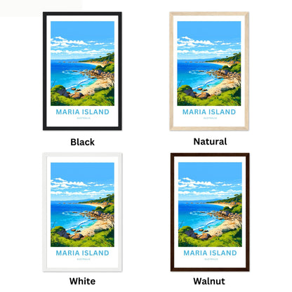 Maria Island Travel Poster