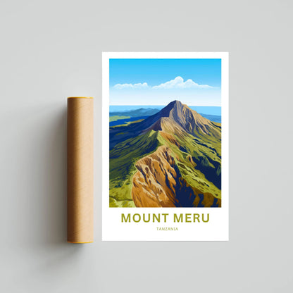 Mount Meru Travel Poster