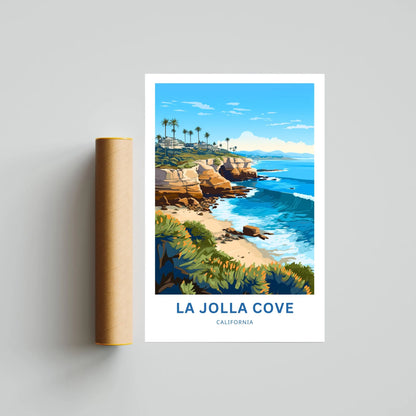 La Jolla Cove Travel Poster