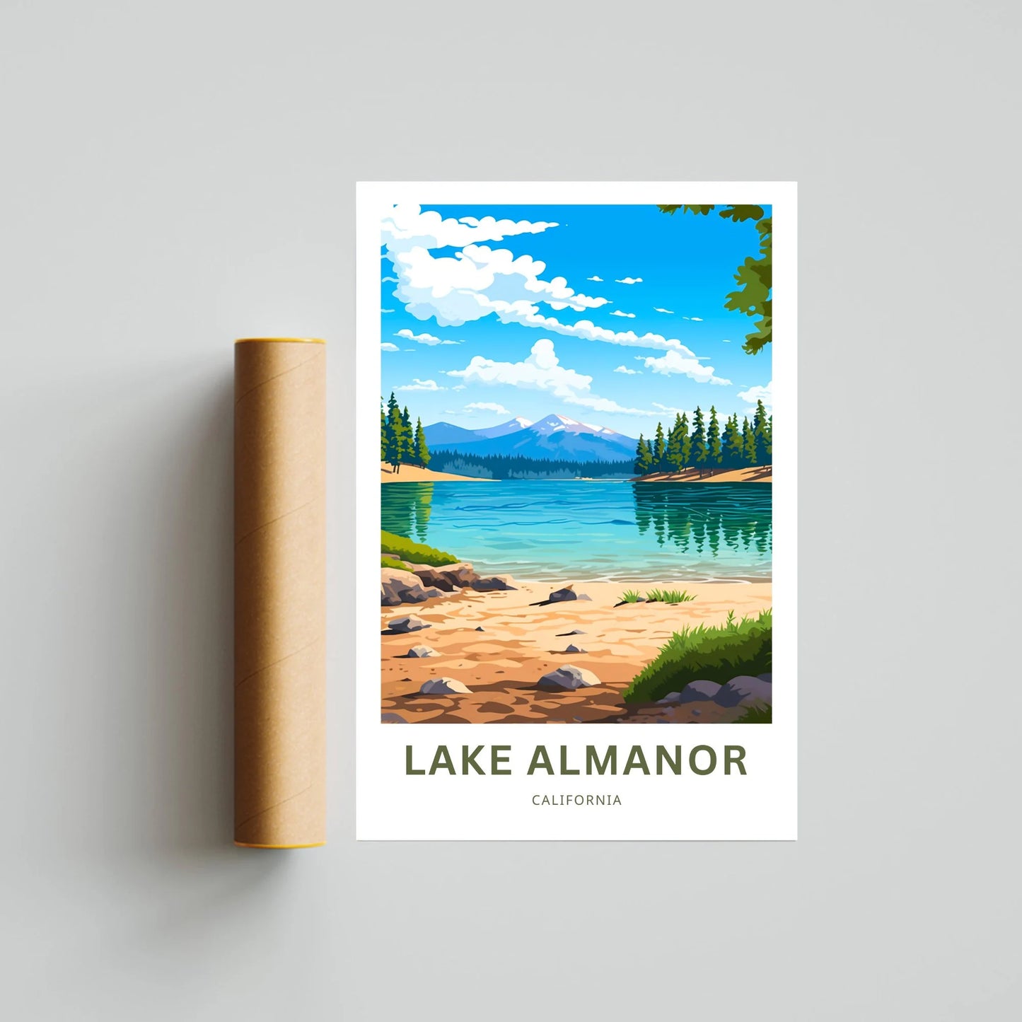 Lake Almanor Travel Poster
