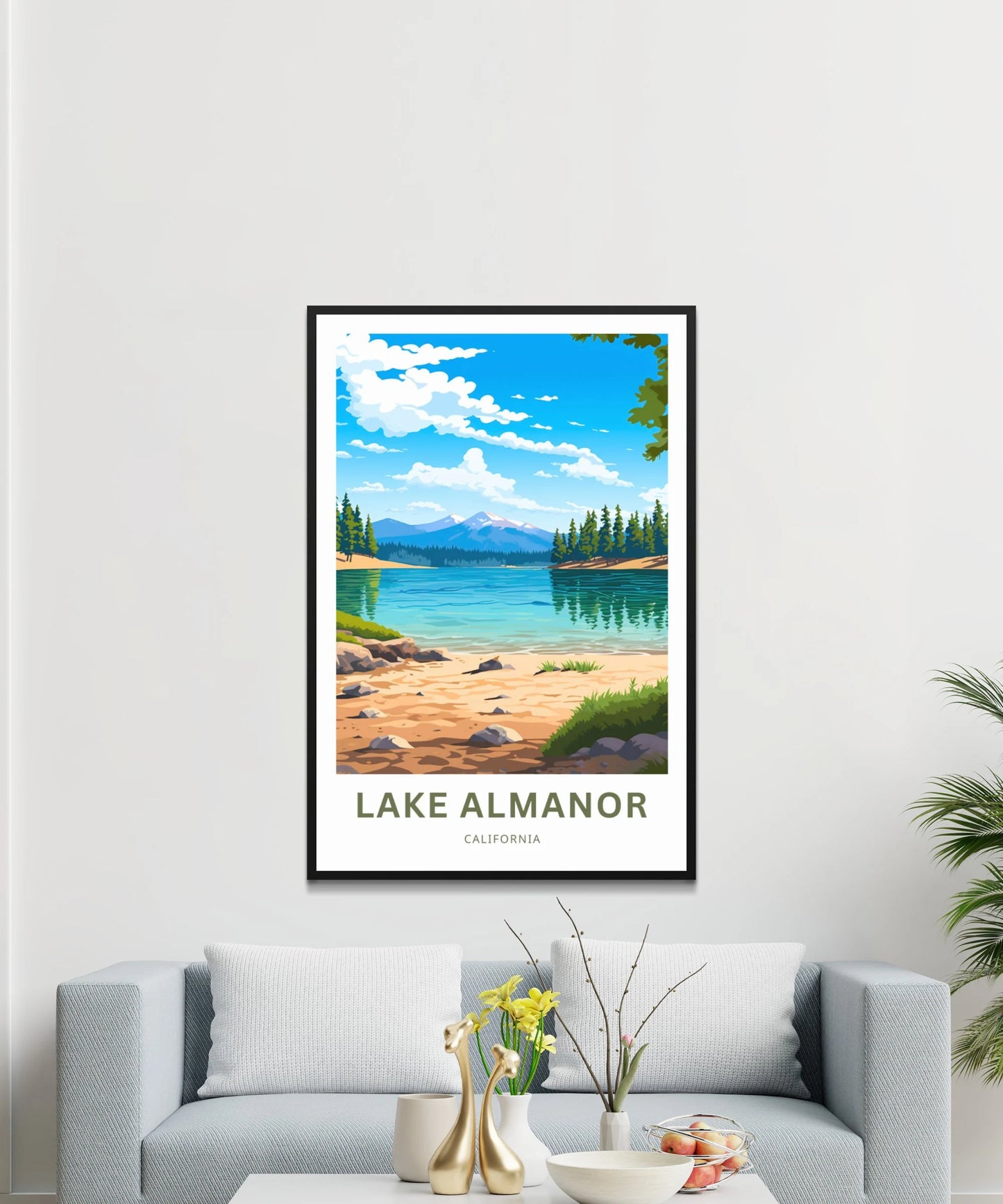 Lake Almanor Travel Poster