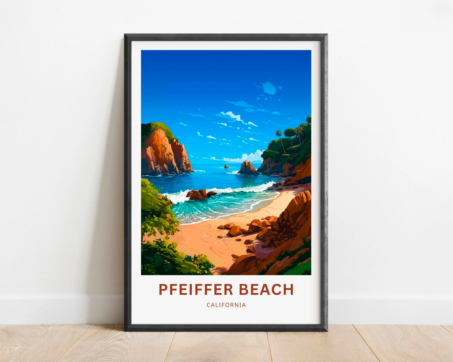 Pfeiffer Beach Travel Poster