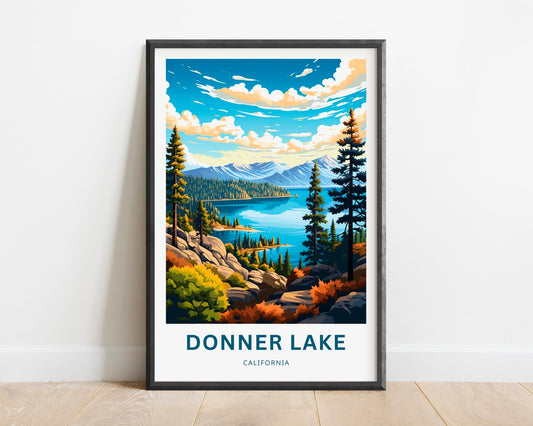 Donner Lake Travel Poster