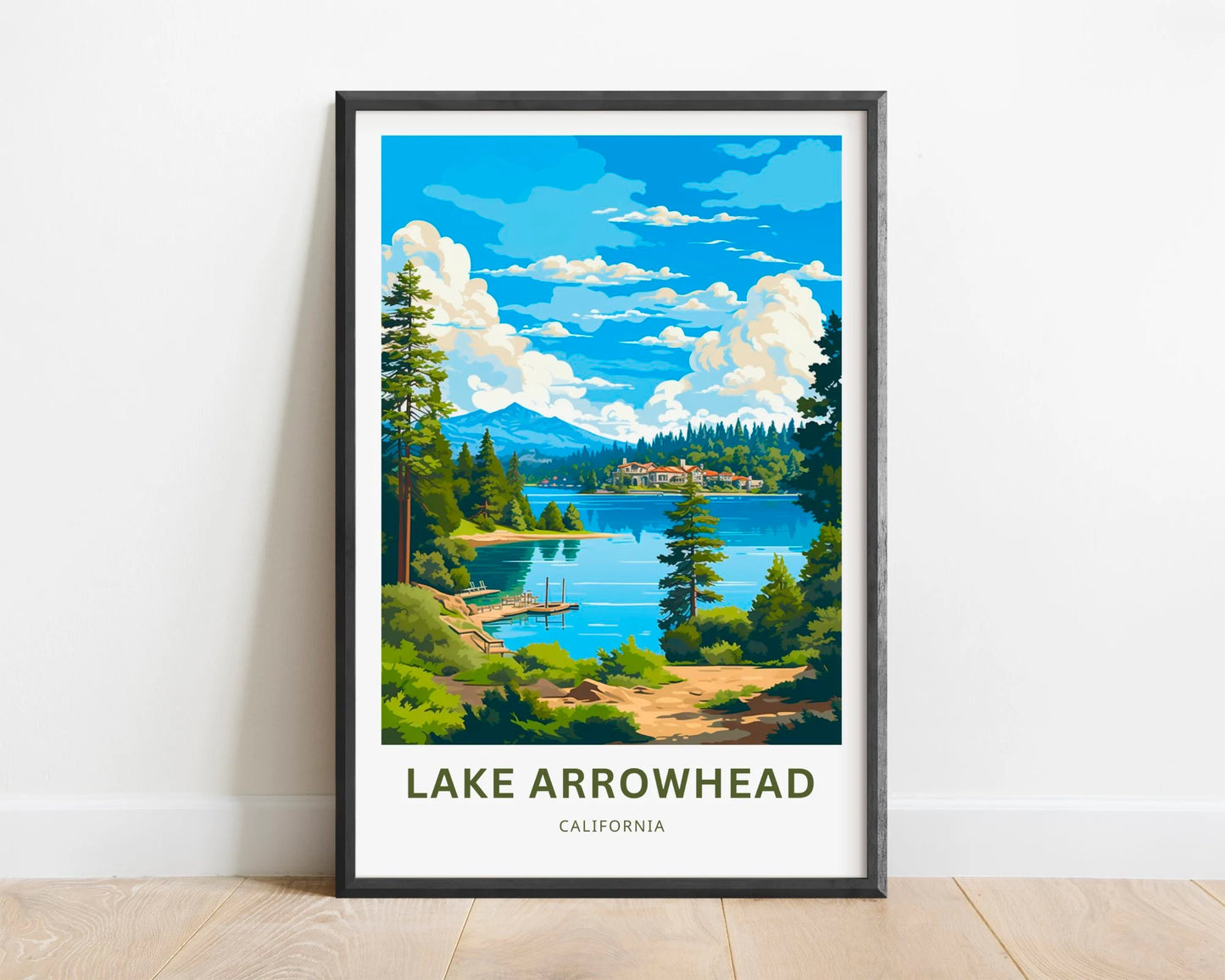 Lake Arrowhead Travel Poster
