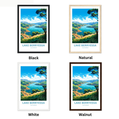 Lake Berryessa Travel Poster