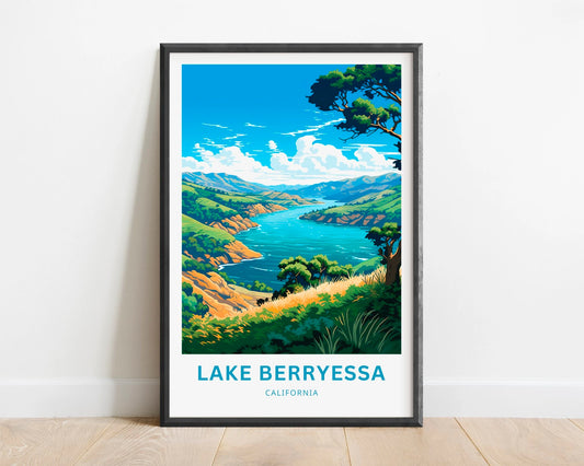 Lake Berryessa Travel Poster