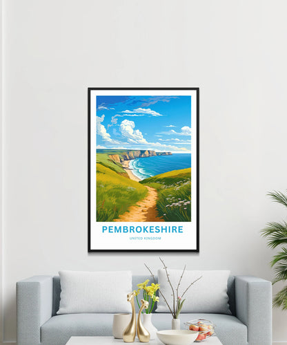 Pembrokeshire Travel Poster