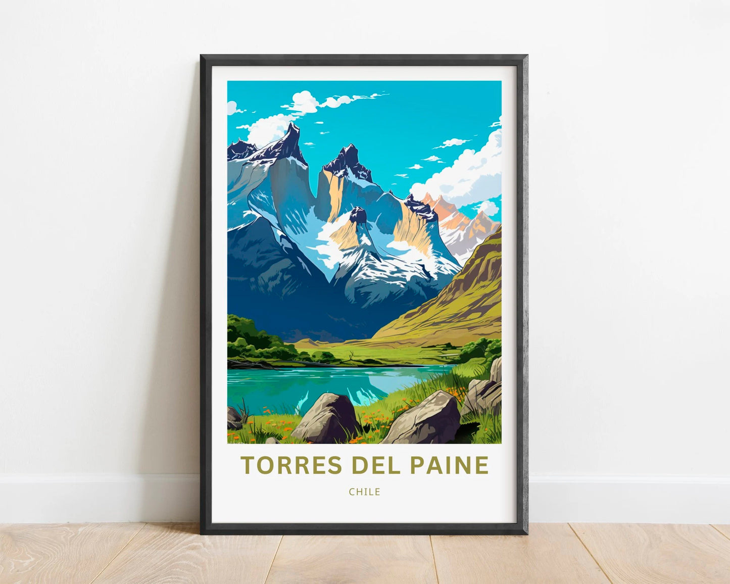 Torres del Paine Travel Poster