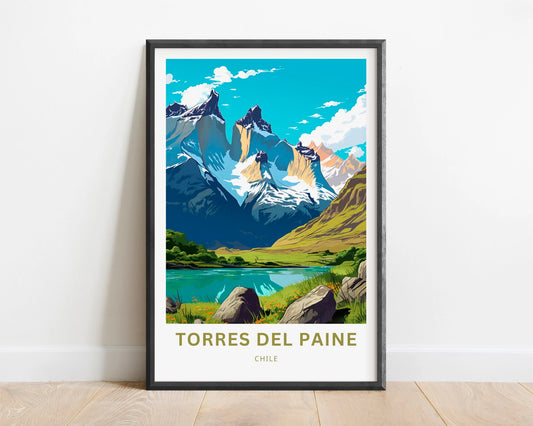 Torres del Paine Travel Poster