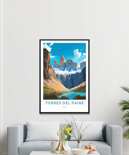 Torres del Paine Travel Poster