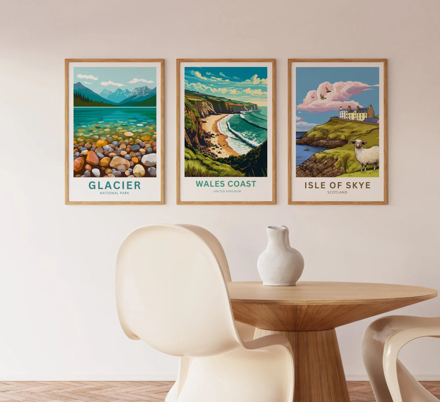 Wales Coast Travel Poster