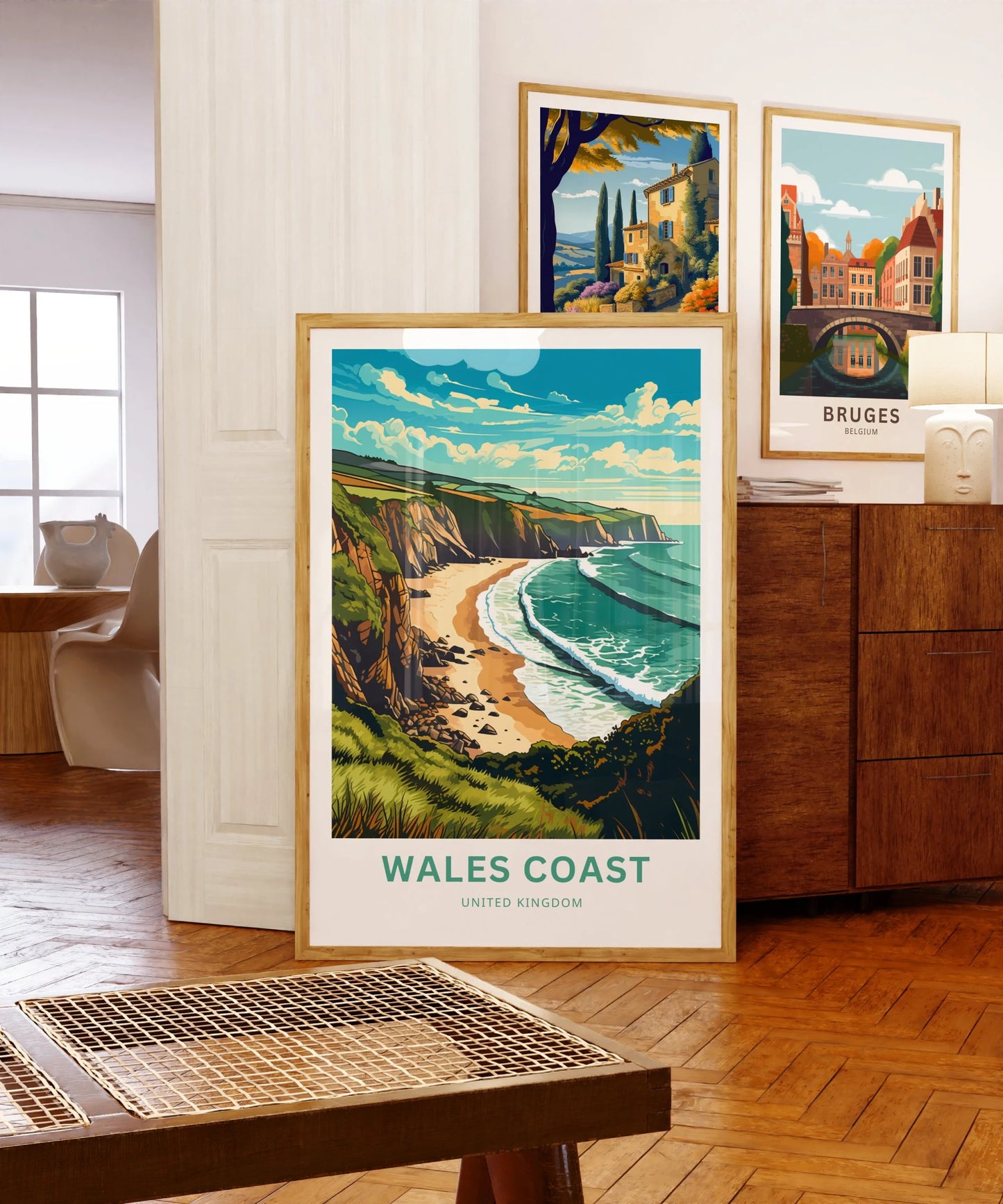 Wales Coast Travel Poster