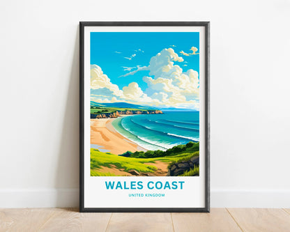 Wales Coast Travel Poster