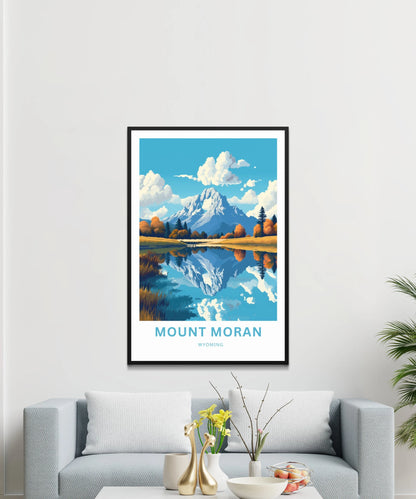 Mount Moran Travel Poster