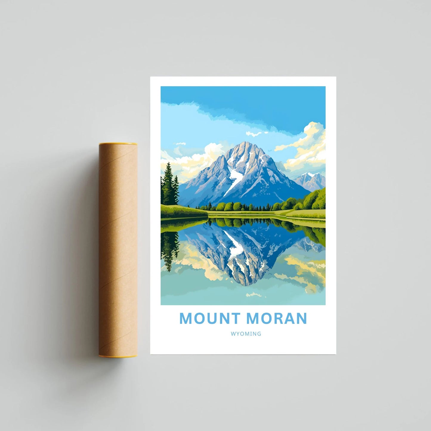 Mount Moran Travel Poster