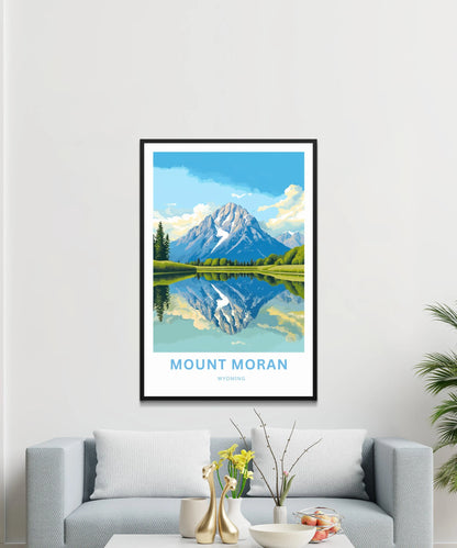 Mount Moran Travel Poster