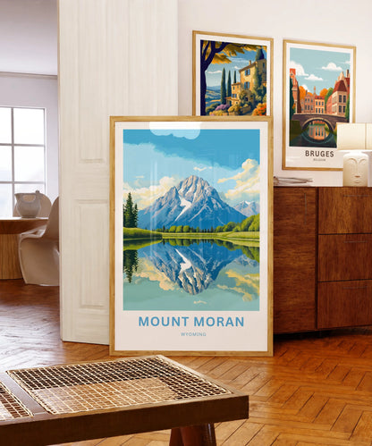 Mount Moran Travel Poster