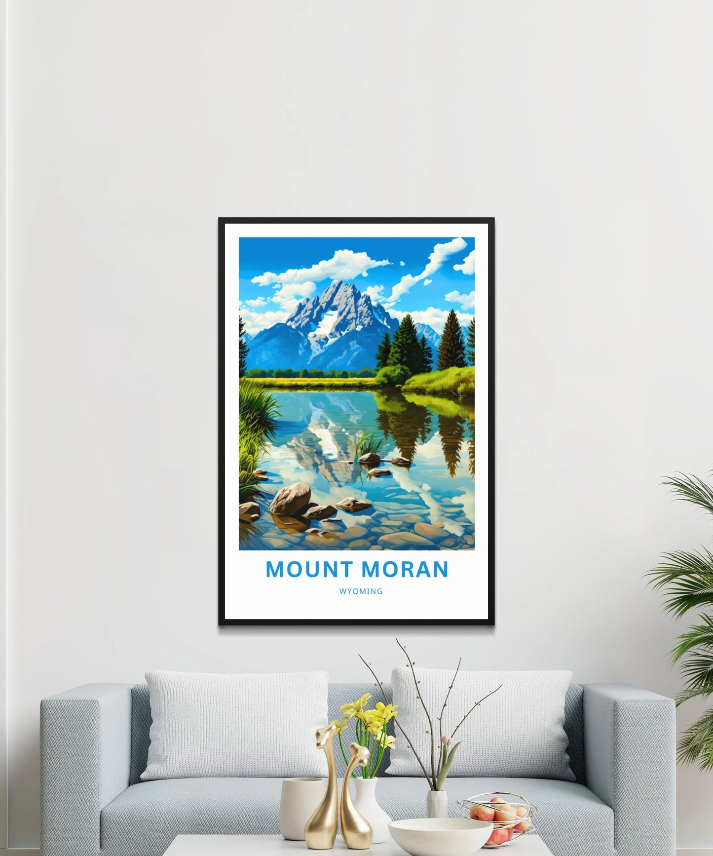 Mount Moran Travel Poster