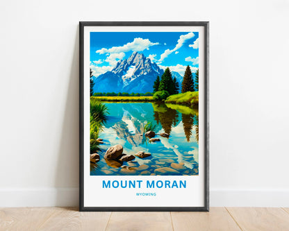 Mount Moran Travel Poster