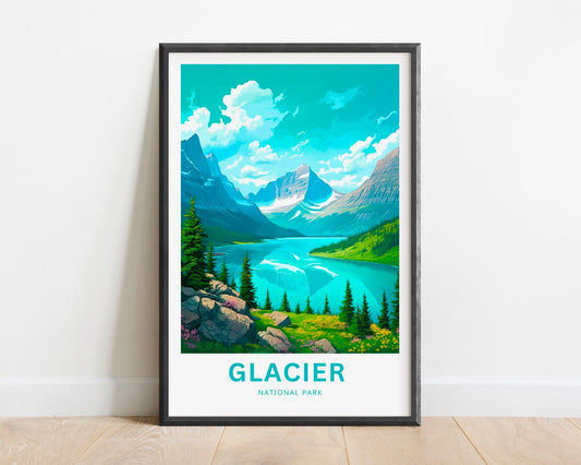 Glacier National Park Travel Poster