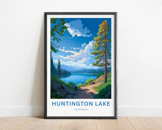 Huntington Lake Travel Poster