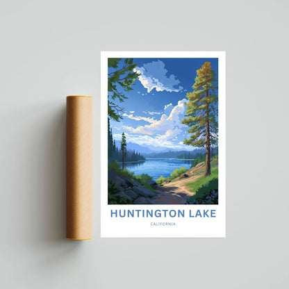 Huntington Lake Travel Poster