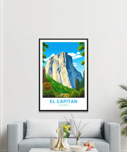 Yosemite El Capitan  Travel Poster