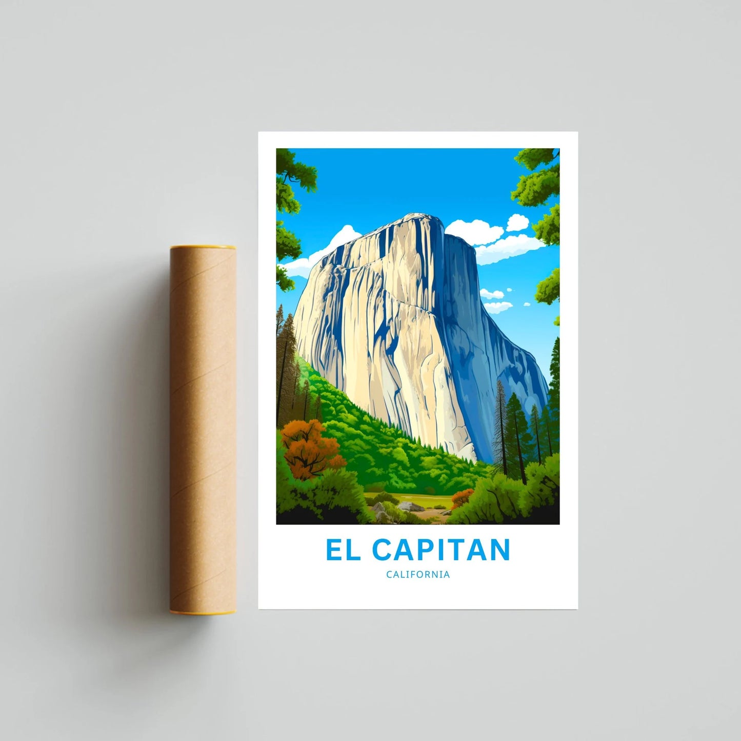 Yosemite El Capitan  Travel Poster